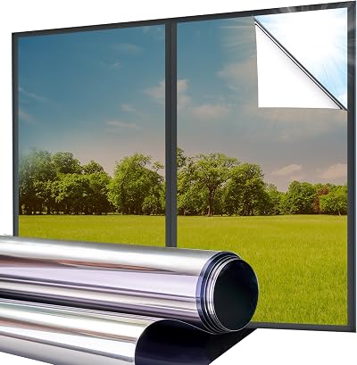 Lifetree Reflective One Way Window Film Privacy Brown 44.5x200cm