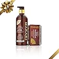 MAKARI Exclusive Skin Care 2-Piece Gift Set | Self Care Kit With Body Toning Milk Lotion with Organiclarine Ideal for All Skin Types & Exfoliating Soap | Makeup Gifts for Women with Free Makeup Bag