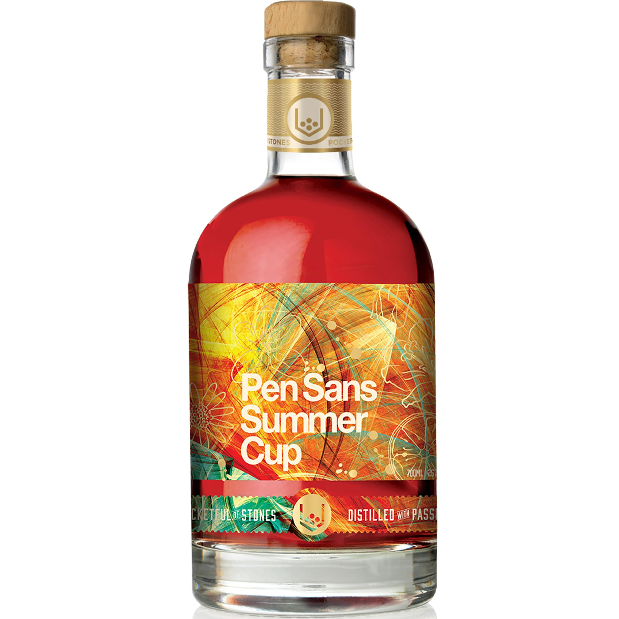 Pocketful Of Stones Pen Sans Summer Cup – Handcrafted in Cornwall, A Blend of Botanicals, Flora, Wines & Spirits. Fruity & Refreshing Summer Liqueur. 25% ABV, 70cl