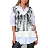 EXLURA Womens Oversized Sweater Vest Knit V Neck Tunic Casual Sleeveless Long Pullover Tank Tops Fall Winter Trendy 2026
