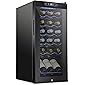 Schmecke 18 Bottle Compressor Wine Cooler Refrigerator w/Lock | Large Freestanding Wine Cellar | 41f-64f Digital…