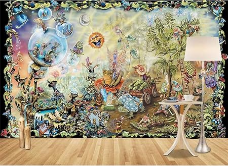 Gloriousq Murales Da Parete Carattere Di Albero Animale