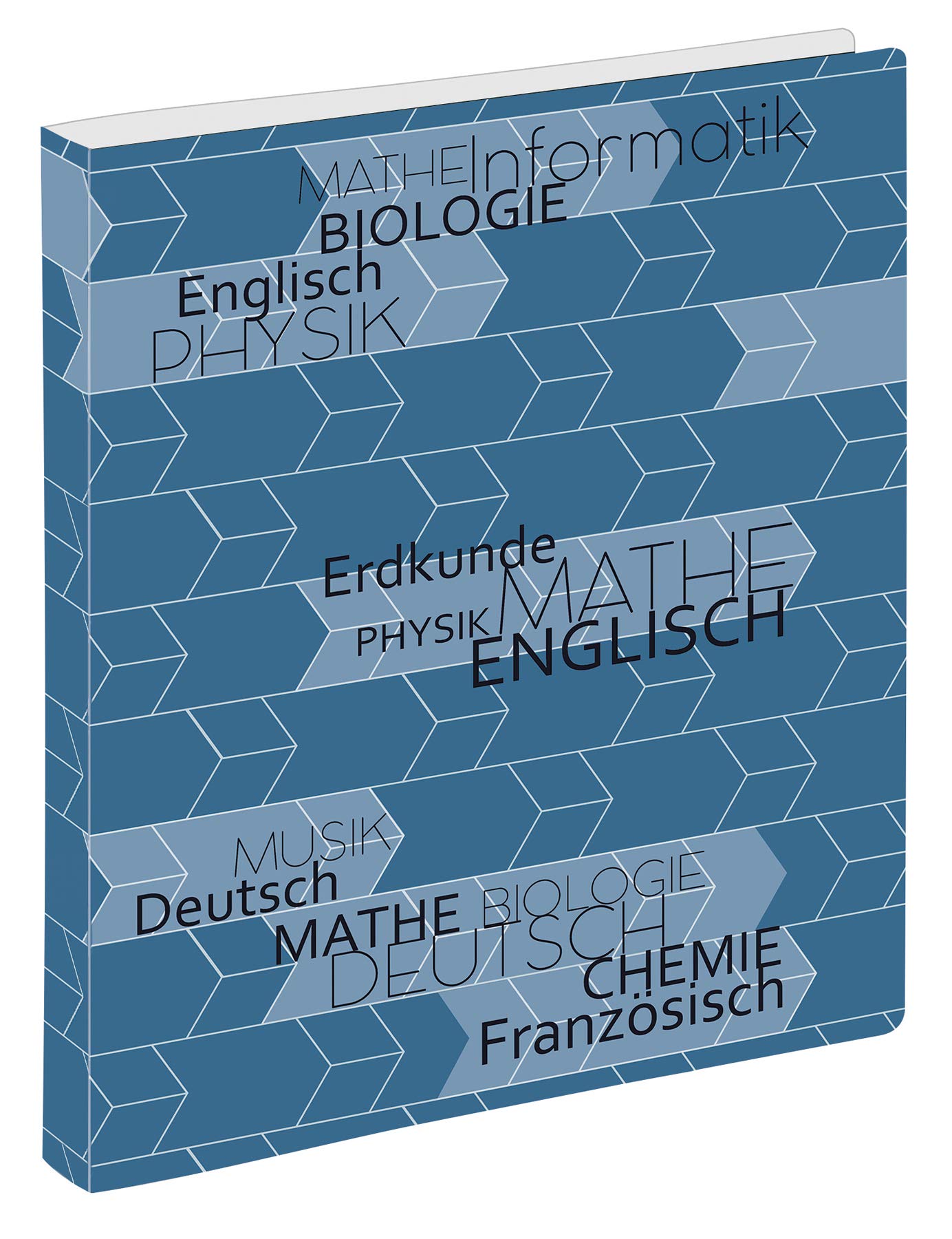 VELOFLEX 1141828 School Folder DIN A4 Polypropylene Film 2 Round Ring Mechanism 25 mm Filling Height Suitable for Approx. 250 Sheets 80 g Paper Pack of 1