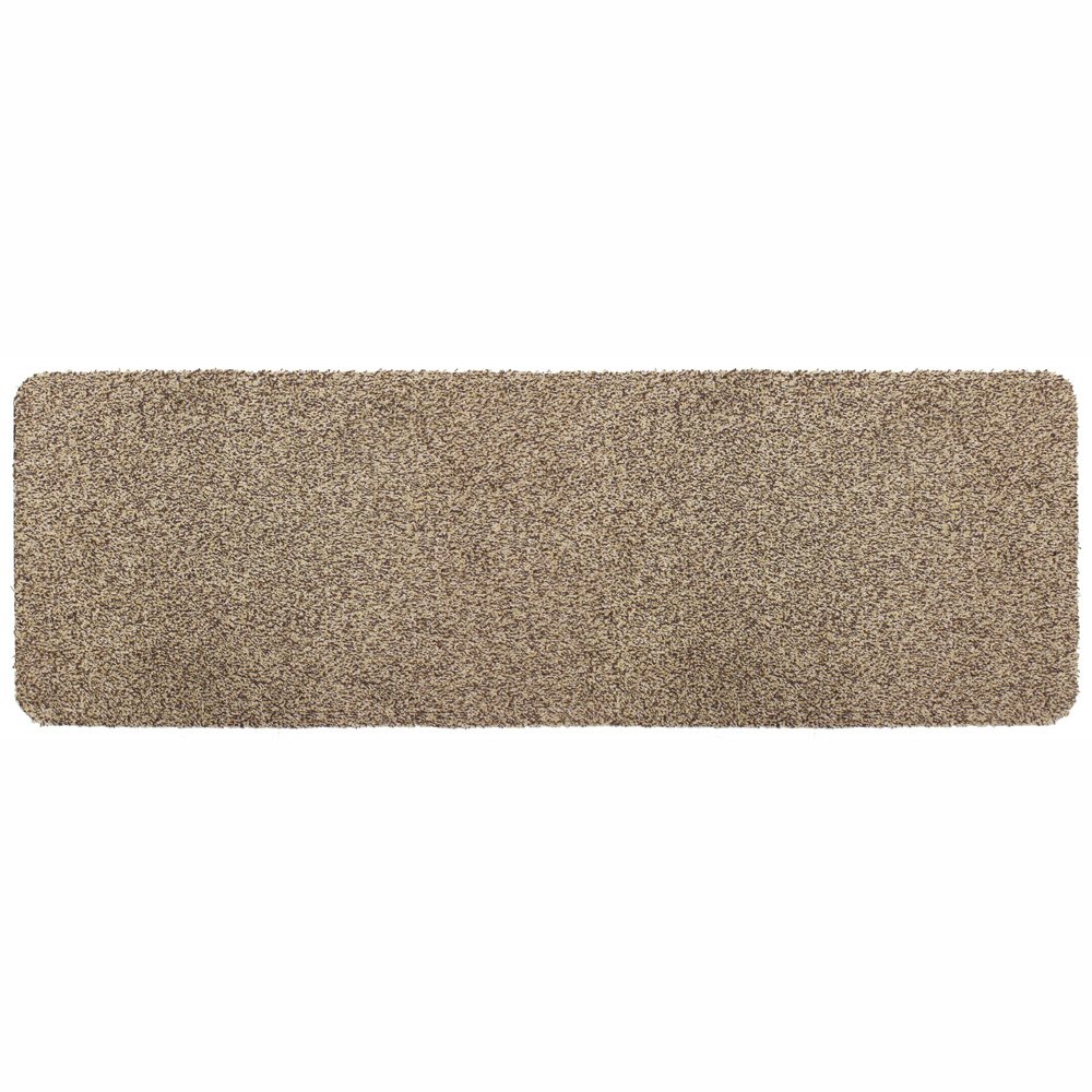 JVL Tanami 2-Tone Fleck Barrier Runner Door Mat, 80 Percent Cotton/20 Percent Synthetic/Gel Backing, Beige, 50 x 150 x 0.5 cm