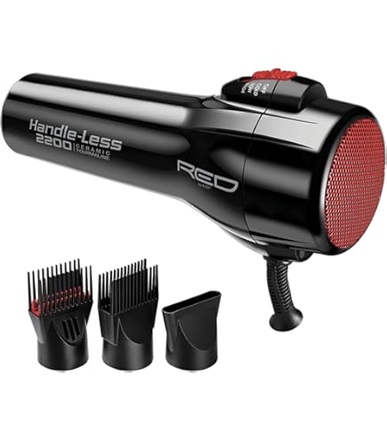 HIRO 極暖伸縮RED起毛 5ｘ3ｍｍBZセミドライオーダー料込 Amazon.com : RED by Kiss Handle-Less 2200W Ceramic Tourmaline Hair