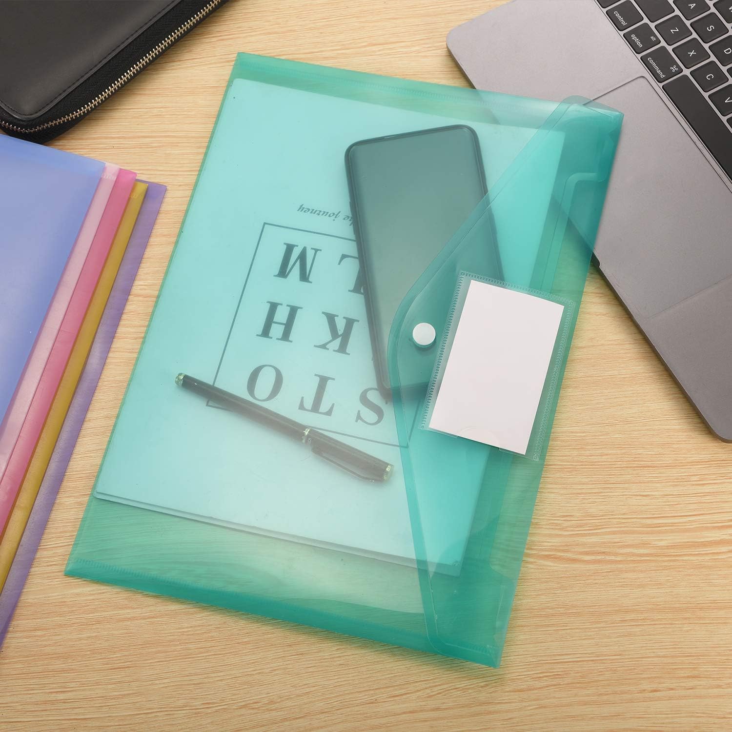 24 Pack Plastic Envelopes Poly Envelopes, US Letter A4 Size File