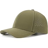 VOBOOM Men Quick Dry Baseball Cap Laser Cut Mesh Ball Curved Brim Snapback Hat