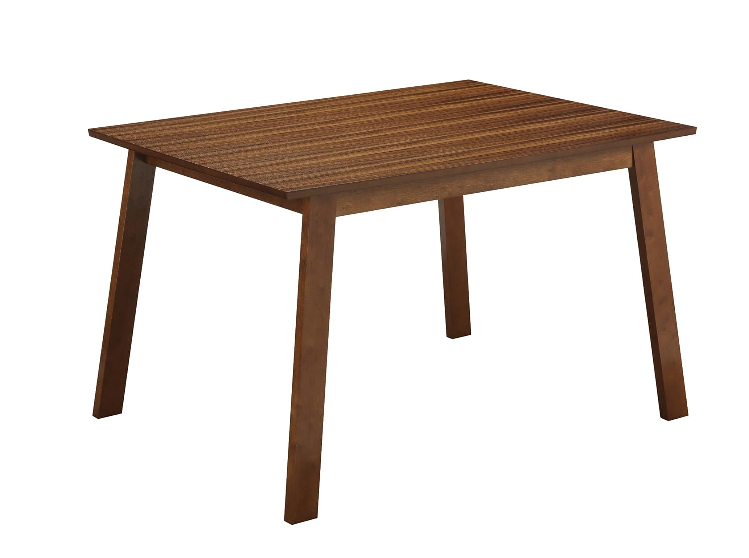 Boraam Zebra Series Hagen Dining Table, Rich Walnut