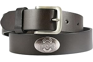 ZEP-PRO Zeppelin Products, Inc. NCAA Ohio State Buckeyes Leather Concho Belt