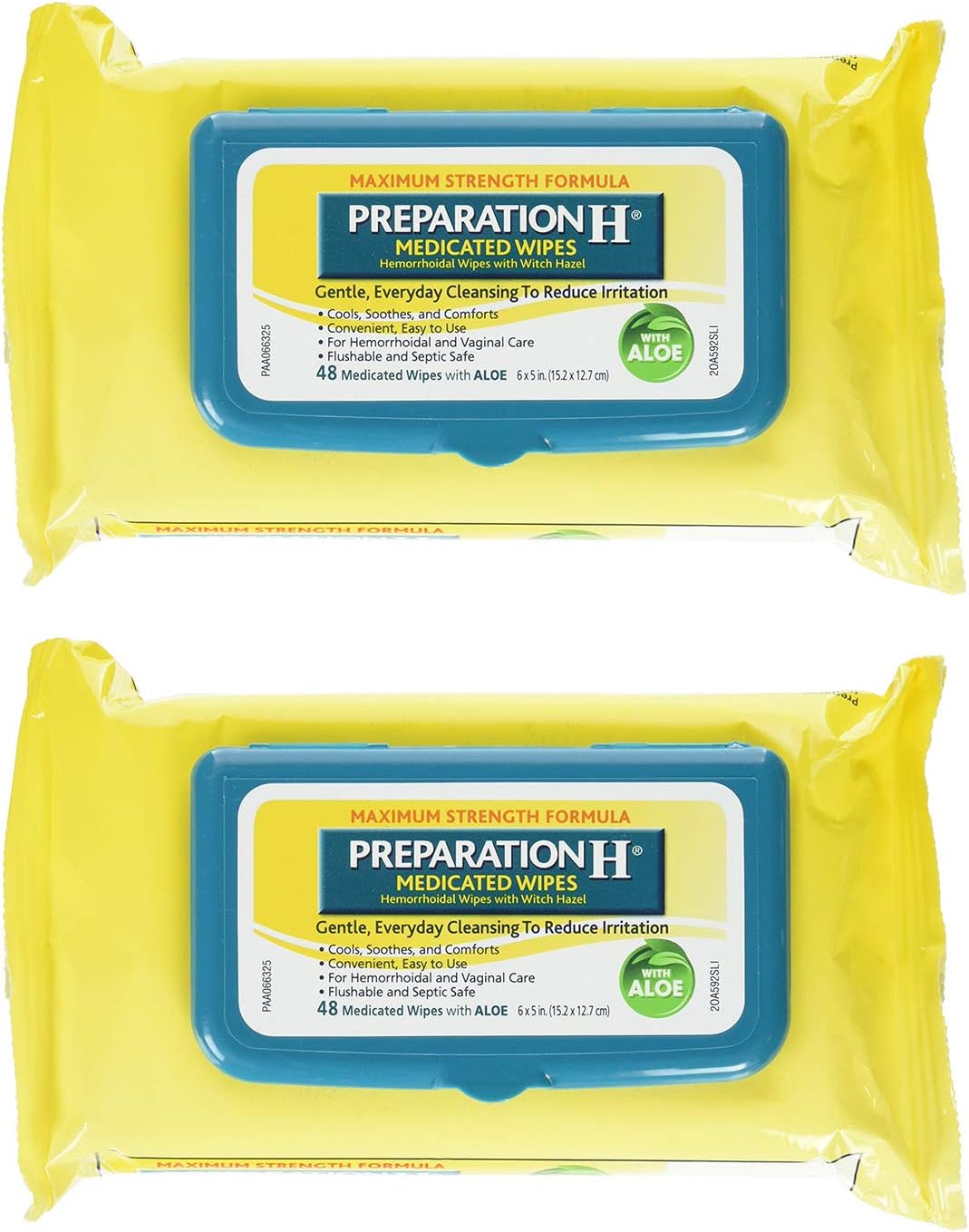 Preparation H Medicated Wipes 48 Ea: Health & Personal Care