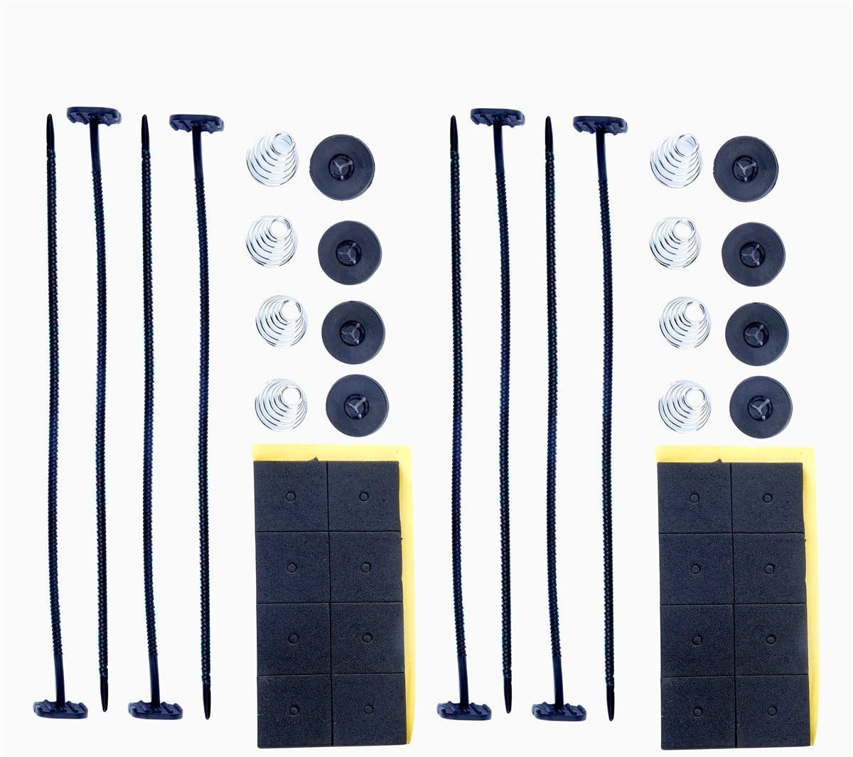 8milelake Electric Radiator Fan Tie Strap Mounting Kit Plastic Rod