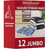 MEIQIHOME Vacuum Storage Bags, Space Saver Sealer Bags,Vacuum seal bags for clothing, Pillows, Comforters, Blankets, Bedding,