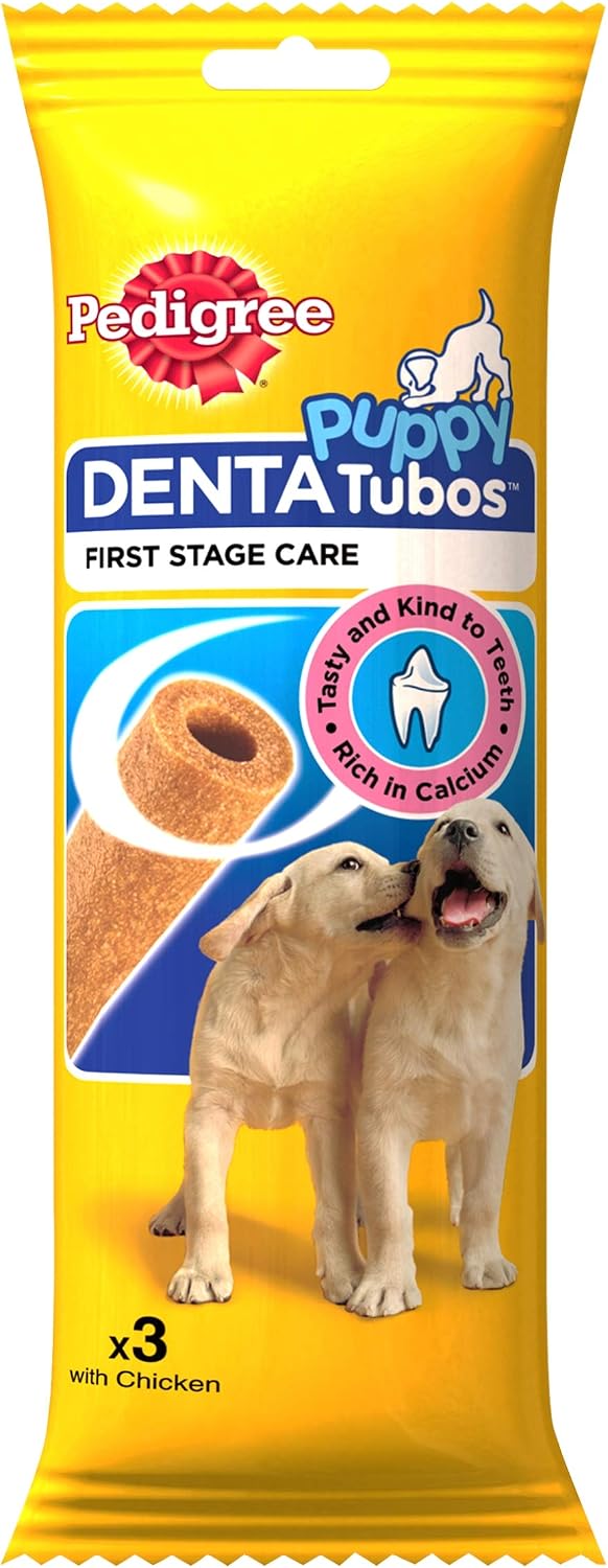 PEDIGREE Puppy Tubo Dog Treats, 72g, Pack of 18, Training Treats for Puppies, 18 count (Pack of 1)