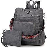 VX VONXURY Backpack Purse for Women, PU Leather Fashion Convertible Backpack Shoulder Bag Ladies Rucksack In 2 Ways To Carry