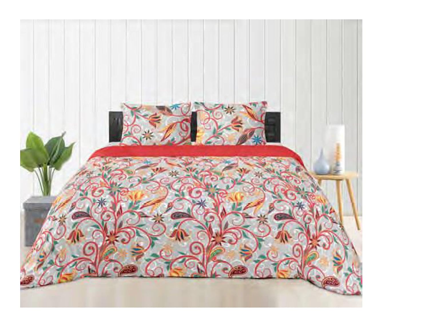 Raymond Home Vision Double Bedsheet Set 100 Cotton King Size Bedsheet