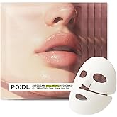 PO:DL Hyaluronic Hydrogel Mask with Collagen Niacinamide | Elasticity Wrinkle Improvement Pore Care Glow Skin| Overnight Soothing Deep Hydration Spa Facial Mask | Korean Skin Care 1.48oz x 4ea