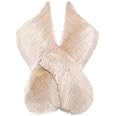 BABEYOND Women's Faux Fur Shawl Party Faux Fur Collar Fur Wraps for Winter Bridal Wedding Cover Up