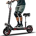 Off Road Electric Scooter for Adults, 48V 18/21AH, 1200W Motor, 11" Off Road Tire, Folding E Scooter with Seat