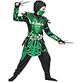 Spooktacular Creations Red Ninja Costume for Boys, Child Red Ninja Costume with Accessories for Kids Halloween Themed Parties