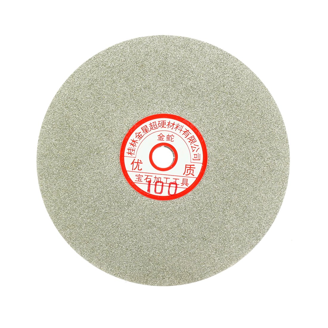 Sourcingmap 6-inch Grit 100 Diamond Coated Flat Lap Wheel Grinding Sanding Polishing Disc