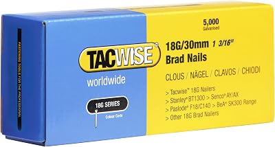 Tacwise 0397 18G 30mm Galvanised Brad Nails Pack of 5000