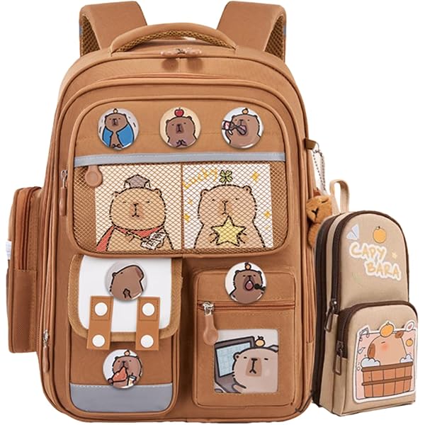 Anime-Inspired Tan Backpack Anime Backpack - Etsy main image 2