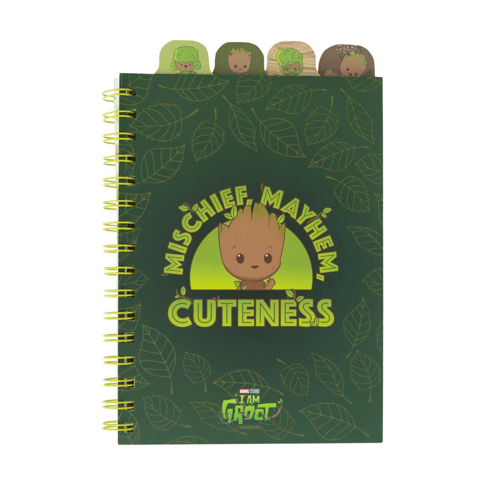 Grupo Erik A5 Project Notebook With 4 Dividers - Marvel Groot Gifts | Notepad A5 Notebook With Dividers, Project Planner | Marvel Gifts Under 10 Pounds