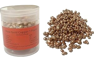 Cpszship 1 Pound Rose Gold Particle Grain for Casting Metal Jewelry/Alloy Ring//Necklace/Other Components Making