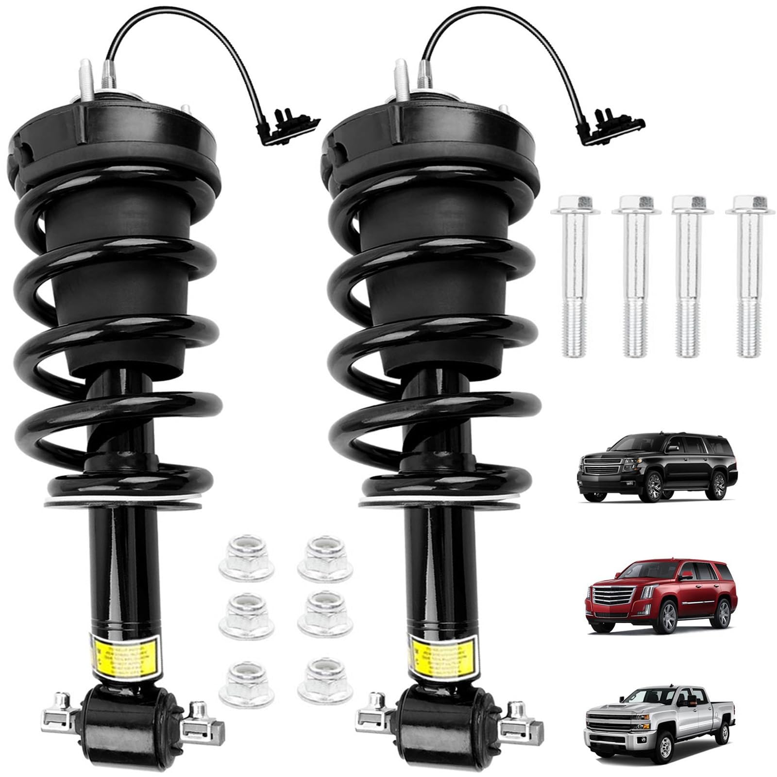 Photo 1 of ** USED **84176631 Front Air Shock Strut Absorber with Spring Magnetic Assembly – Compatible with 2015-2021 Chevy Suburban Tahoe,GMC Yukon XL Sierra 1500,Cadillac Escalade,Replaces OEM #580-1108(2PCS)