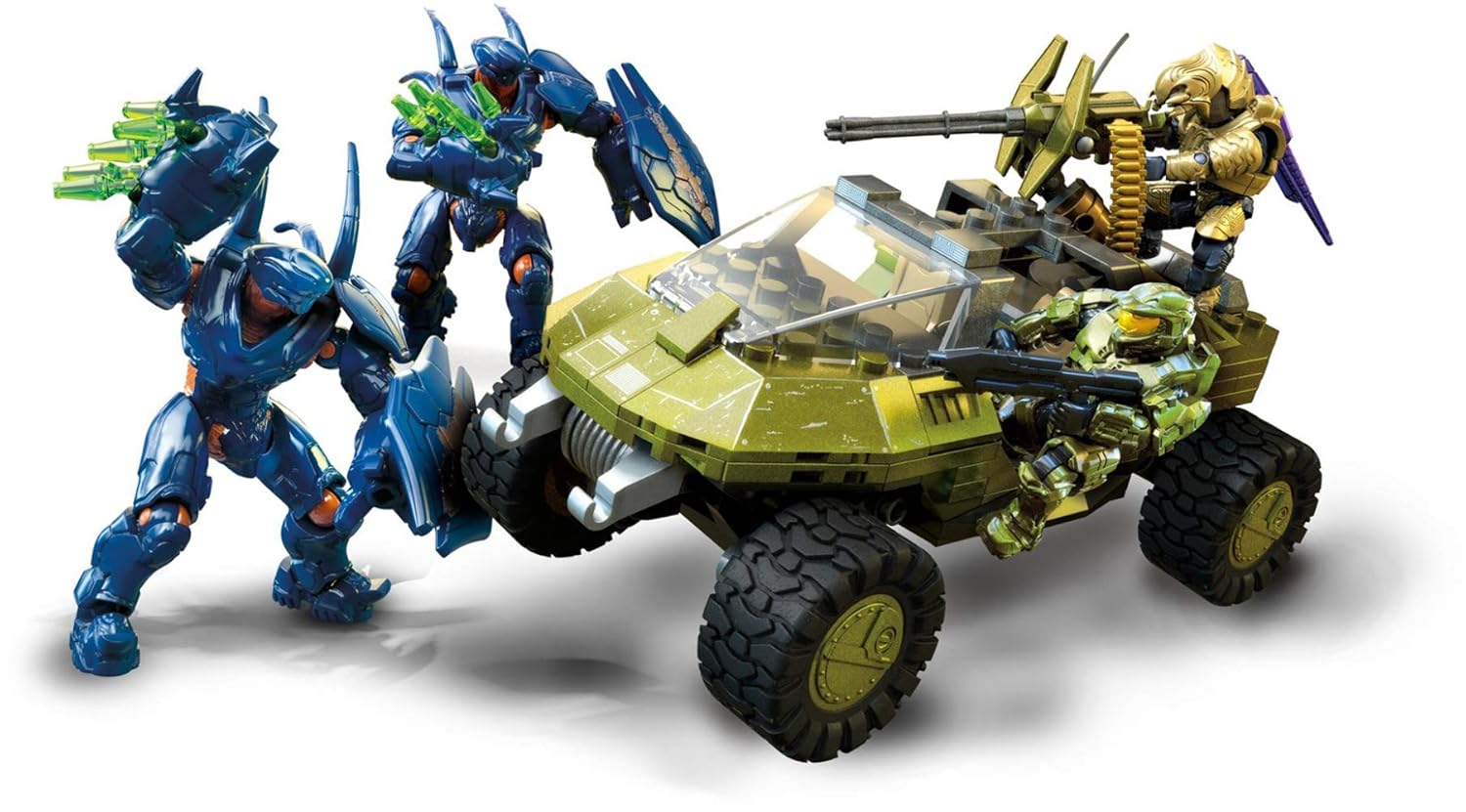 mega construx halo warthog run