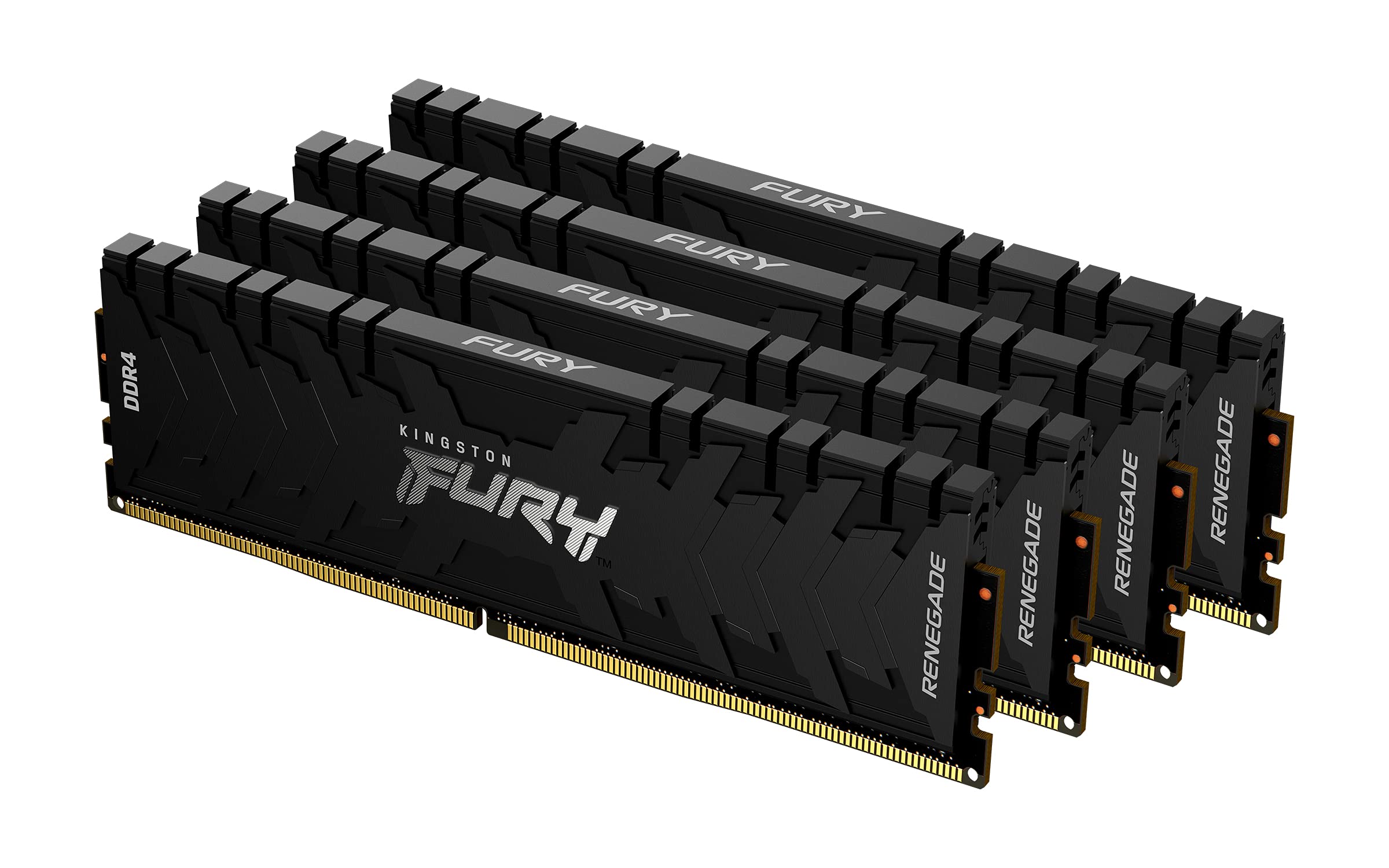 Kingston FURY Renegade 32 GB (4 x 8 GB) 3600 MHz DDR4 CL16 Desktop Memory Kit of 4 KF436C16RBK4/32