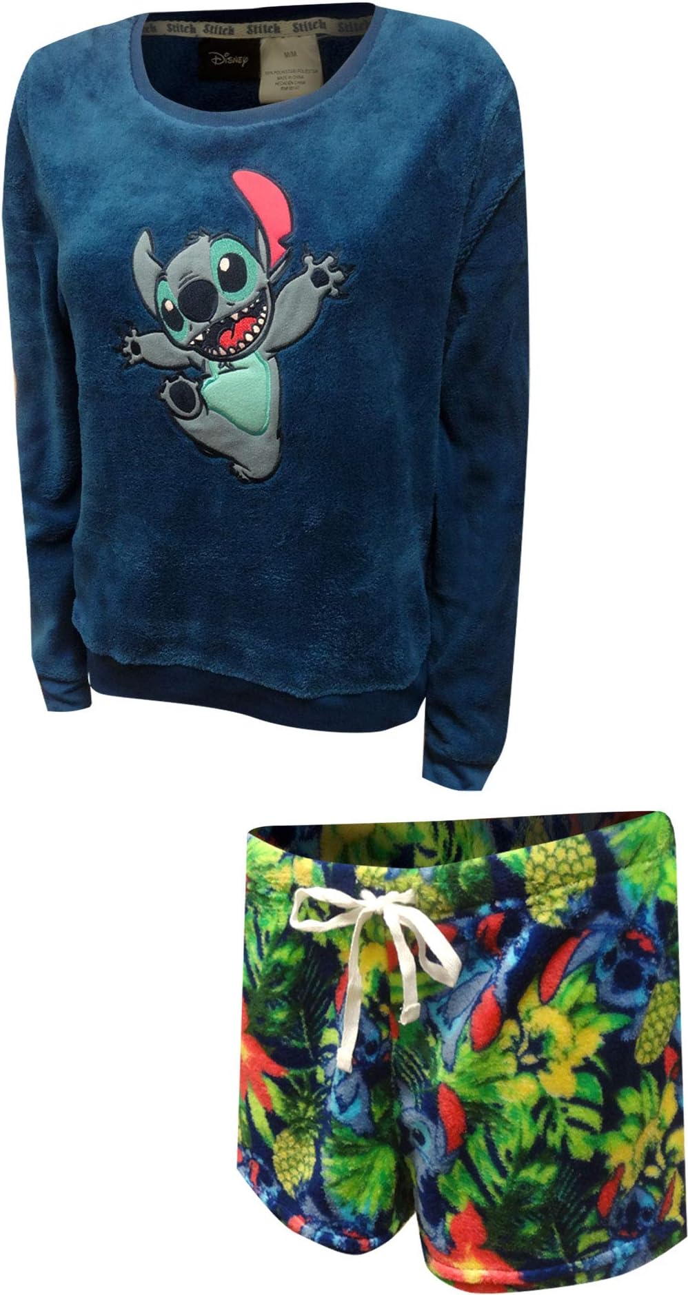 Women's Lilo and Stitch Plush Shortie Pajama Set