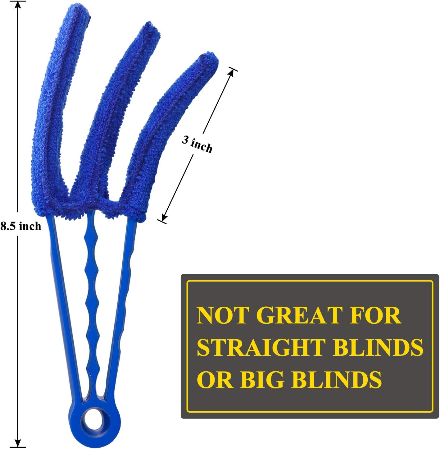 HIWARE Window Blind Cleaner Duster Brush with 5 Microfiber Sleeves - Blind Cleaner Tools for Window Shutters Blind Air Conditioner Jalousie Dust: Health & Personal Care