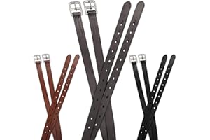 Paris Tack Soft Leather Stirrup Leathers with Stainless Steel Hardware, These 1" Wide Leathers Come with a One-Year Warranty.-Pair