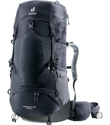 Deuter Unisex Aircontact Lite 40 + 10 L, Lightweight Backpacking & Hiking Backpack for Men & Women, 40 + 10 Liters