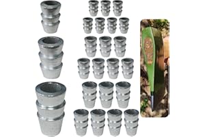 SPNKMJUJ 21 PCS Extended Round Axe Handle Wedge Safety Metal Wedge Hammer Handle Wedges Steel Wedge Kit for Axe Hammer Sledge (0.31/0.39/0.47 Inch)