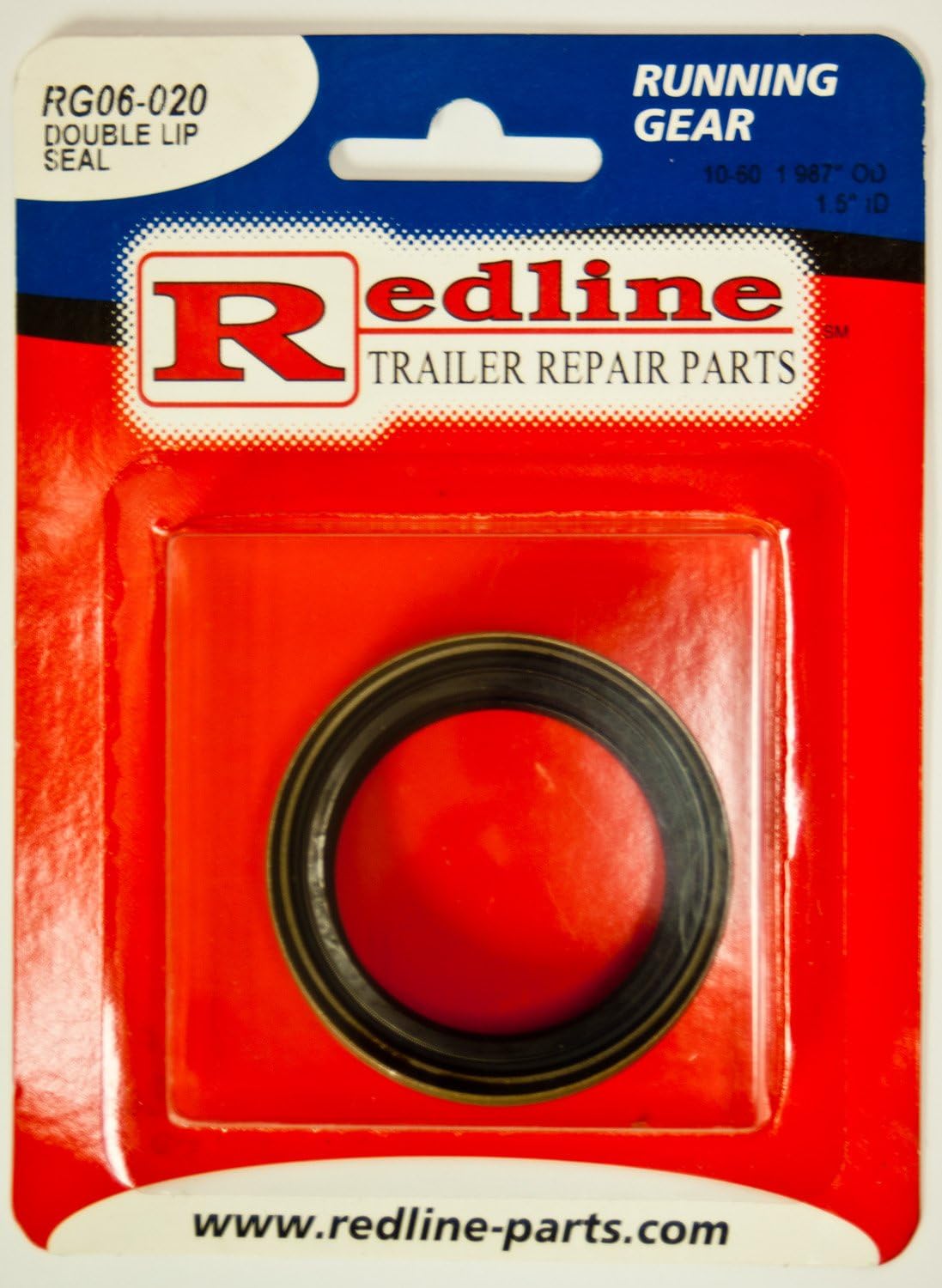 Redline RG06-020 Double Lip Trailer Seals, 10-60, 1.987"