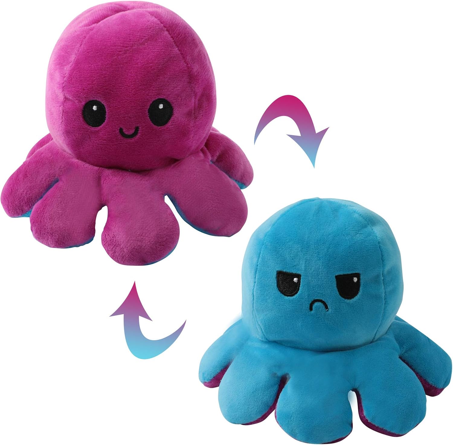 wgde toy Cute Octopus Baby Toys 0 3 6 9 12 18 Months, DoubleSided Flip