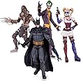 DC Collectibles Batman: Arkham Asylum: The Joker, Harley Quinn, Scarecrow and Batman Action Figure (4-Pack)