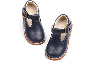 PHIRAMIN Toddler Girl Mary Jane Dress Shoes-Little Girl School Uniform Shoes for Wedding Party