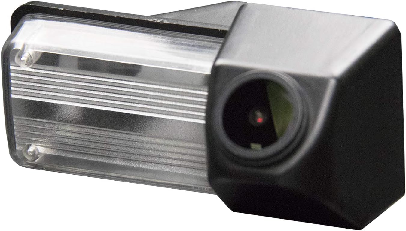 HD 1280x720p Reversing Camera Integrated in Number Plate Light License Rear View Backup Camera Night Vision Ip69K for Toyota Land Cruiser LC 120 LC150 Series 2700 1500 2011-2013