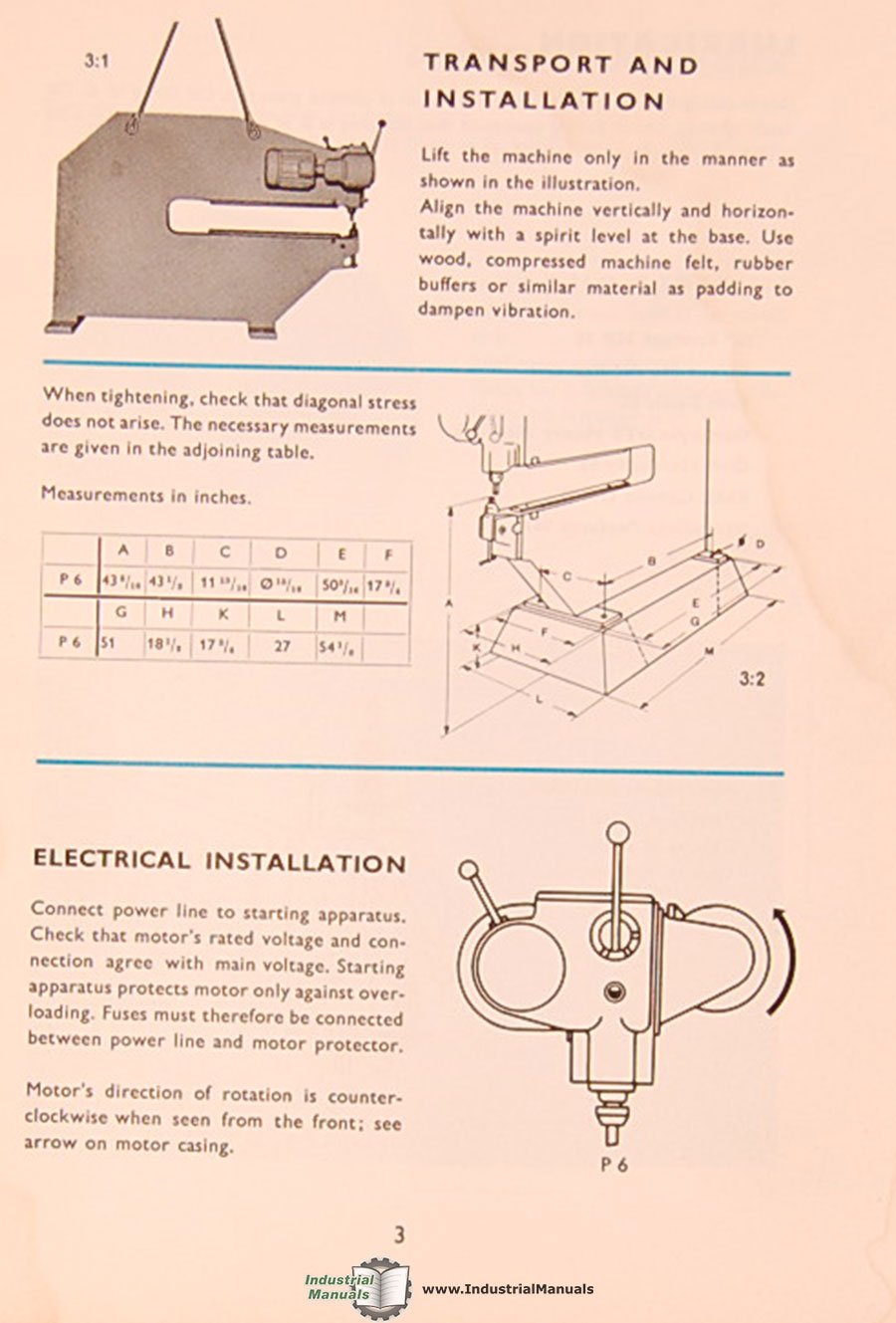 Instructions and Parts Manual Plate Cutting Worker Machine Pullmax P13