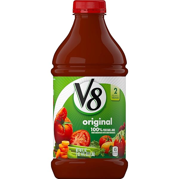 V8 ORIGINAL 100% VEGETABLE JUICE, 46 OZ.