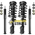 COMPLETESTRUTS - Front Complete Strut Assemblies with Coil Springs and Rear Shock Absorbers Replacement for 2005-2010 Ford Mustang - Set of 4