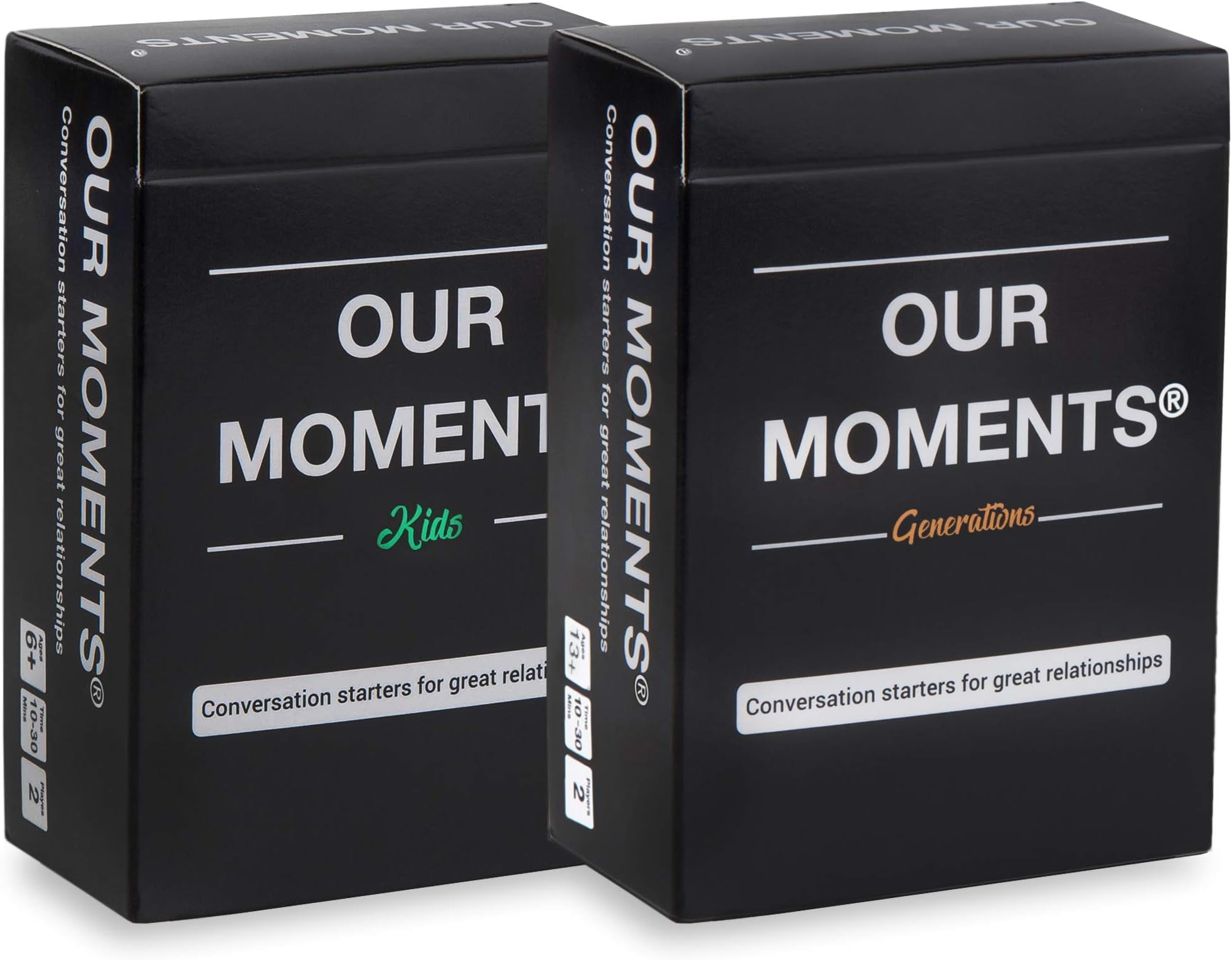 OUR MOMENTSGrandparents Bundle: 200 Thought Provoking Conversation Starter Questions. Grandchild to Grandparent/Parent- Fun and Meaningful Communication Game to Create Strong Family Ties