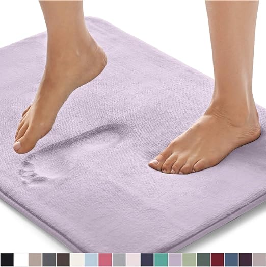Gorilla Grip Original Thick Memory Foam Bath Rug, 60x24, Cushioned Floor Mats