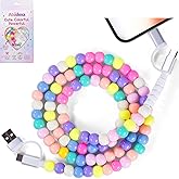 Atsidexa 4-in-1 Beaded Charging Cable, Metal Design, Nicely Packed, 60W Fast Charging, MFi Certified, Cute Colorful Cable, Gift for Girls, Compatible with iPhone, iPad, AirPods, Galaxy, and More