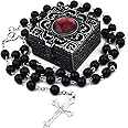 FLAFARY First Communion Rosarys for Girls and Boys, RosaryBeads Catholic for Men, Women, Rosary Necklace as Gifts for Mother, Grandmother, Elders