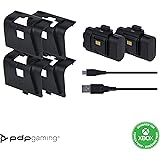 PDP Gaming Play and Charge Kit for Xbox Series X/S, Xbox One: Black, 20 hour battery life, 10 foot cable, Charging System, LE