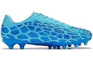 LEOCI Men's Soccer Cleats Women's Football Shoes Unisex Outdoor Rugby Boots